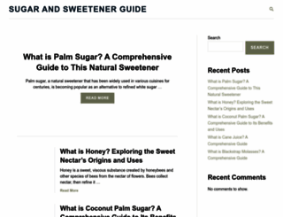 sugar-and-sweetener-guide.com screenshot