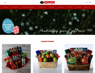 sugarbushgourmetgiftbaskets.com screenshot