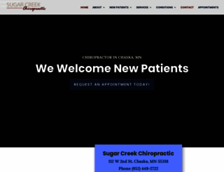 sugarcreekchiro.com screenshot