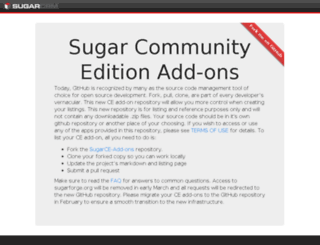 sugarforge.org screenshot