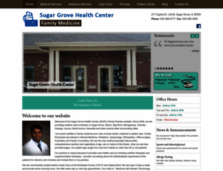 sugargrovehealthcenter.com screenshot