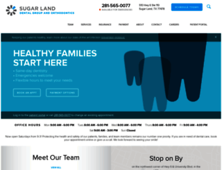 sugarlanddentalgroup.com screenshot