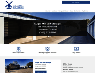 sugarmillselfstorage.com screenshot
