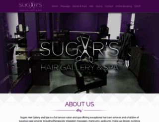 sugarshairandspa.com screenshot