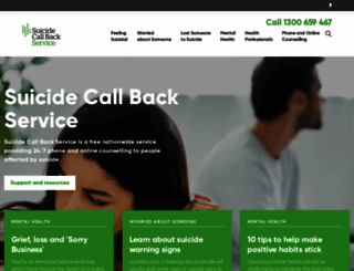 suicidecallbackservice.org.au screenshot