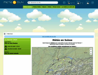 suisse.meteosun.com screenshot