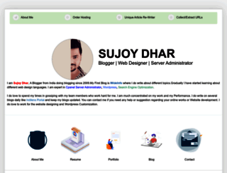 sujoydhar.in screenshot