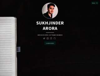 sukhjinderarora.com screenshot