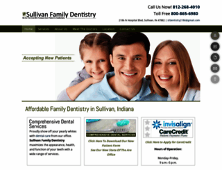 sullivanfamilydentistryindiana.com screenshot