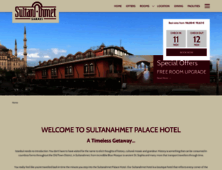 sultanahmetpalace.com screenshot