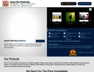 sumafinechemicals.com screenshot