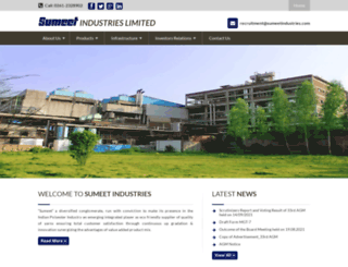 sumeetindustries.com screenshot