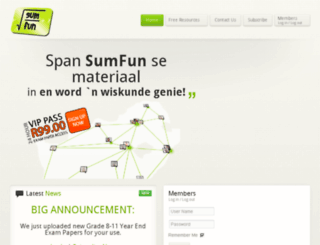sumfun.co.za screenshot