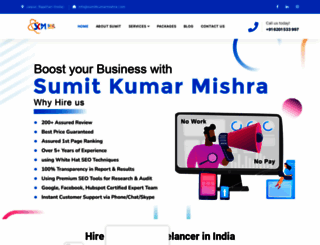 sumitkumarmishra.com screenshot