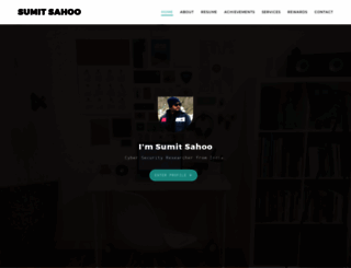 sumitsahoo.com screenshot