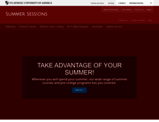 summer.cua.edu screenshot