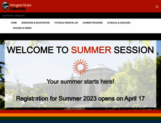 summer.oregonstate.edu screenshot