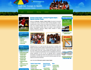 summercampsinspain.com screenshot