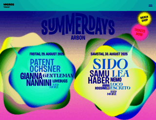 summerdays.ch screenshot