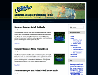 summerescapesswimmingpools.com screenshot