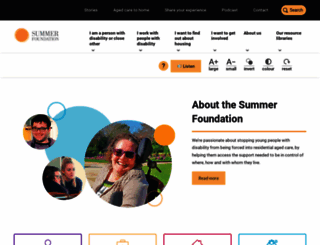 summerfoundation.org.au screenshot