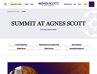 summit.agnesscott.edu screenshot