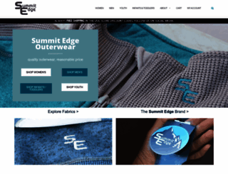 summitedgeouterwear.com screenshot