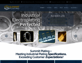 summitplating.com screenshot