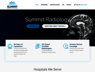 summitradiologyservices.com screenshot