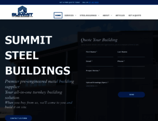 summitsteelbuildings.com screenshot