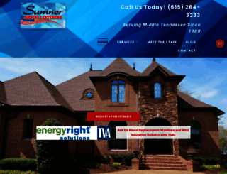 sumnerroofing.com screenshot