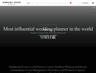 sumptuous-events.com screenshot