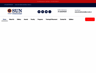 sun.edu.in screenshot