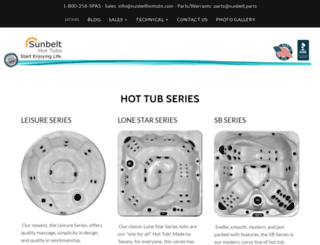 sunbeltspas.com screenshot