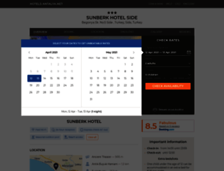 sunberk.side.hotels-antalya.net screenshot