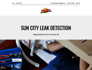 suncityleakdetection.com screenshot
