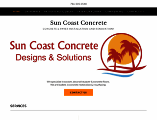 suncoastconcrete.com screenshot