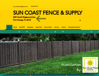 suncoastfenceandsupply.com screenshot