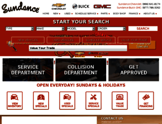 sundancechevy.com screenshot