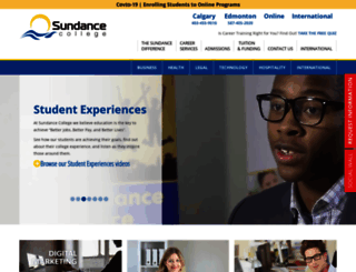 sundancecollege.com screenshot