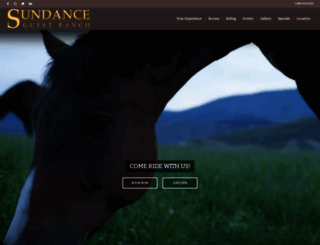 sundanceguestranch.com screenshot