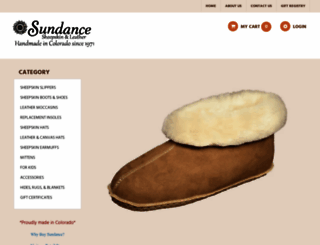 sundanceleather.com screenshot
