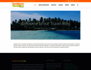 sundancevacationsblog.com screenshot