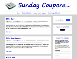 sunday-coupons.net screenshot