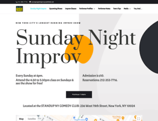 sundaynightimprov.com screenshot