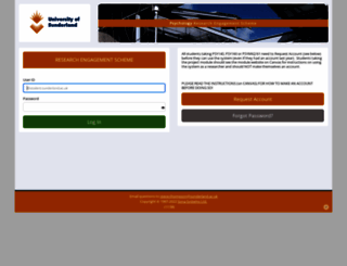 sunderland.sona-systems.com screenshot