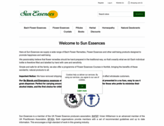 sunessences.org screenshot