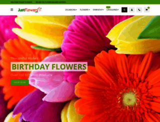 sunflower.justflowers.com screenshot