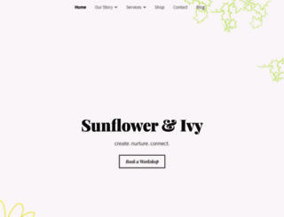 sunflowerandivy.com.au screenshot