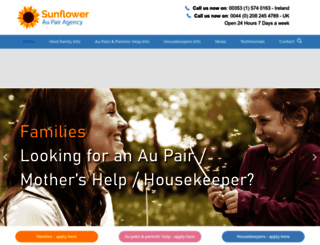 sunfloweraupairagency.co.uk screenshot